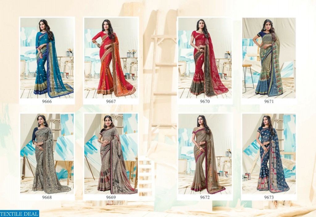 Vishal Artistry Collection Wholesale indian Saree catalog